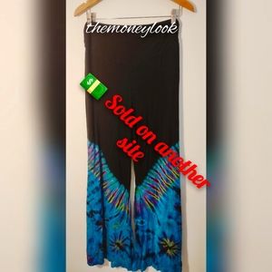 💵 Sold! Purple Moon tye-dye palazzo pants 🚫